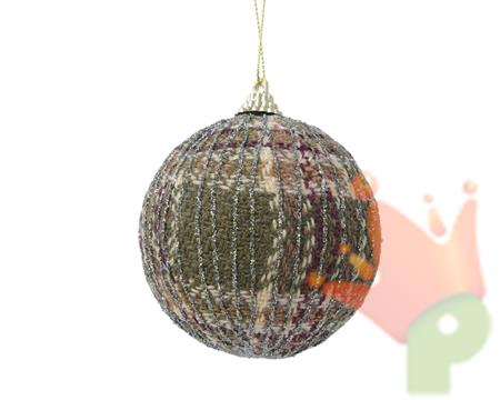 PALLINA DI NATALE IN LANA SCOZZESE VERDE