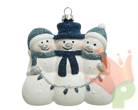 PUPUAZZI DI NEVE DA APPENDERE GLITTERATI