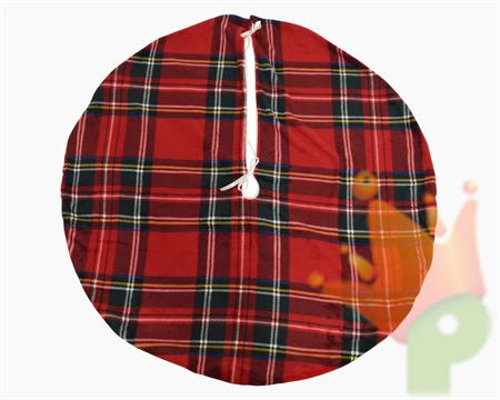 COPRIBASE PER ALBERO 100 CM SCOZZESE ROSSO