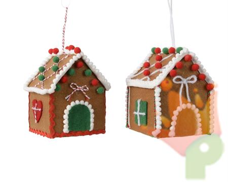 DECORAZIONI PENDENTI CASETTA 10 CM