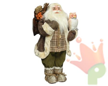 BABBO NATALE 60 CM CON GUFO