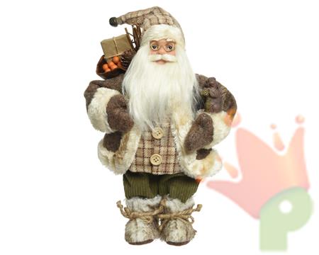 BABBO NATALE 30 CM CON SCOIATTOLO