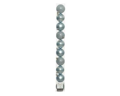 PALLINE DI NATALE CELESTI 6 CM CONFEZIONE 10 PZ