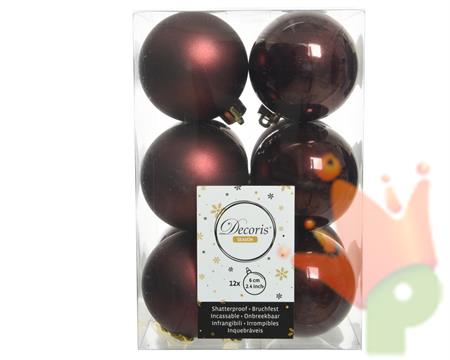 PALLINE DI NATALE REDWOOD 6 CM CONFEZIONE 12 PZ
