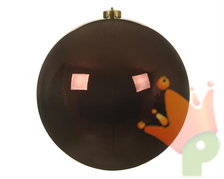 PALLINA DI NATALE MARRONE 20 CM