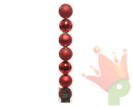 PALLINA 8 CM ROSSO 7 PZ
