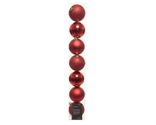 PALLINA 8 CM ROSSO 7 PZ