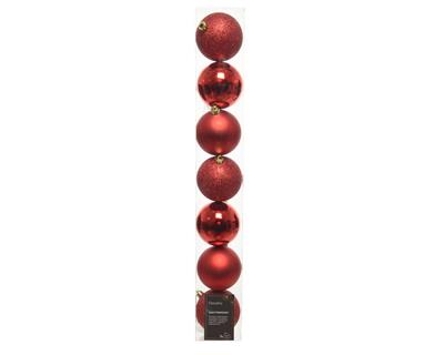 PALLINA 8 CM ROSSO 7 PZ
