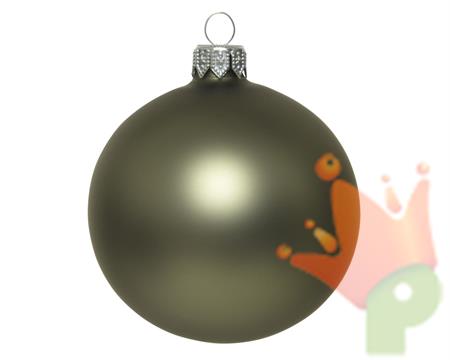 PALLINE DI NATALE VERDE MUSCHIO OPACO 10 CM CONFEZIONE 4 PZ