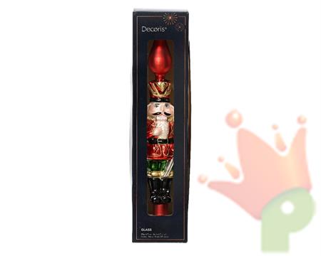 PUNTALE IN VETRO FORMA SCHIACCIANOCI 31 CM