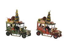 AUTOMOBILE 17 CM IN FERRO VERDE/ROSSO