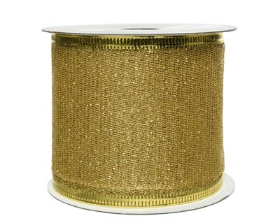 NASTRO IN POLIESTERE 6X270 CM ORO GLITTERATO