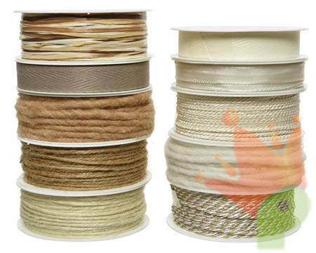 CORDINO/NASTRO MATERIALE E COLORI ASSORTITI 4 MT