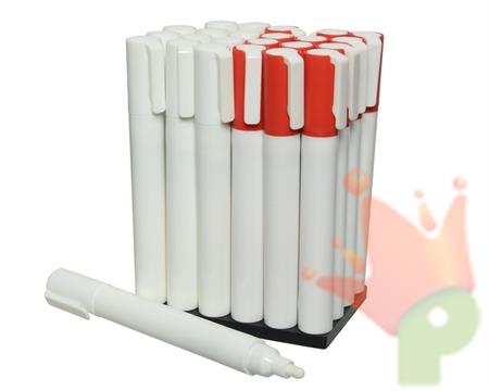 PENNARELLO PER DECORARE FINESTRE BIANCO/ROSSO