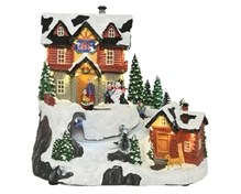 PAESAGGIO DI NATALE CHALET NELLA NEVE N9