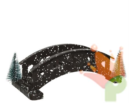 PONTE IN PLASTICA 10X19X6 CM CON ALBERELLI