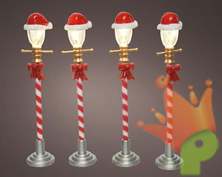 LAMPIONI 10 CM CON LED BIANCO CALDO