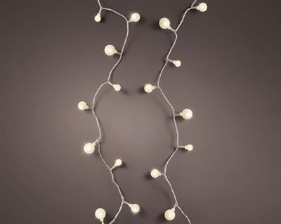 LUCI DI NATALE CHERRY 9 MT 120 LED BIANCO CALDO