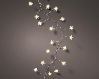 CATENA LUCI CLUSTER 120 LED 3 MT BIANCO CALDO