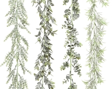 GHIRLANDA NATALIZIA DI FOGLIE VERDE/INNEVATA 1 PZ ASSORTITO