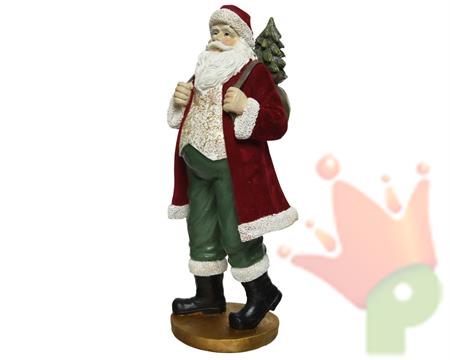 BABBO NATALE IN POLIRESINA 18X19,5X47 CM