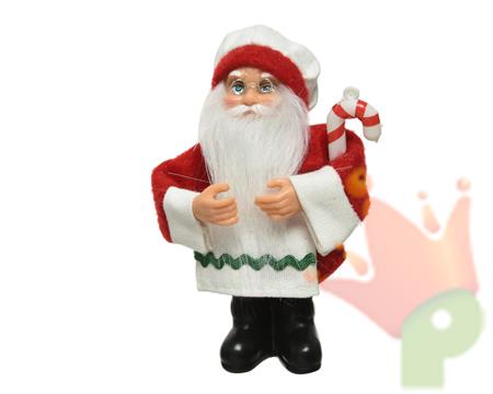BABBO NATALE 8X4X13 CM CON CANDY CANE