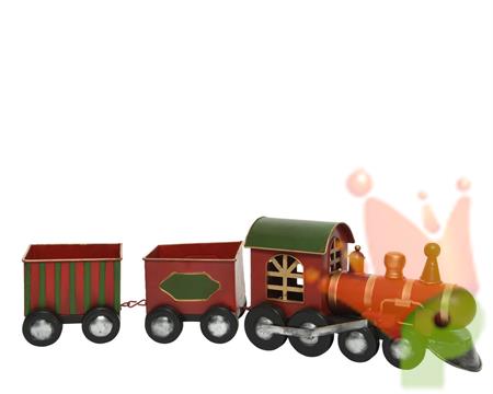LOCOMOTIVA IN FERRO 58X12X16 CM