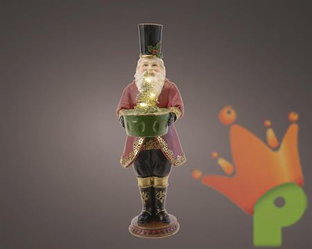 BABBO NATALE CON LUCE 8X10,5X24,5 CM 3 LED A BATTERIA