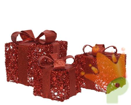 PACCO REGALO ROSSO 15X15X13 CM