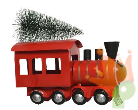 TRENO IN FERRO 6X15X14 CM CON ALBERO