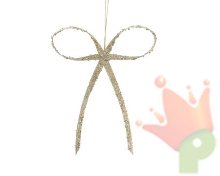 FIOCCO IN PLASTICA 20X25 CM ORO GLITTER