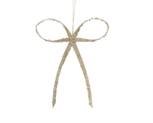 FIOCCO IN PLASTICA 12X16 CM ORO GLITTER