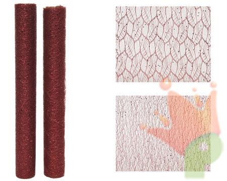 RUNNER 35X200 CM ROSSO GLITTERATO