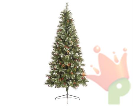 ALBERO DI NATALE INNEVATO DECORAT0 180 CM IPSWICH