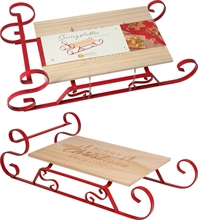 VASSOIO LEGNO NATALIZIO 100X28X7,5 CM