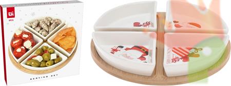 ANTIPASTIERA CON SUPPORTO 5PZ