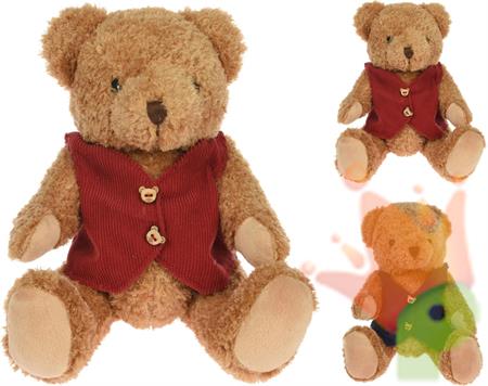 ORSO PELUCHE NATALIZIO 19 CM - 2ASS