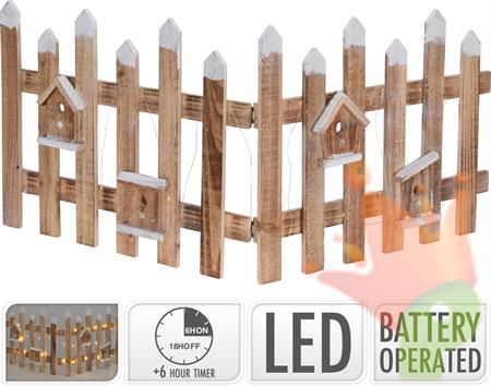 STECCATO LEGNO CON LED 98X40 CM