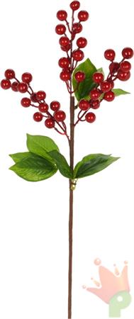 RAMO BACCHE ROSSE 47 CM