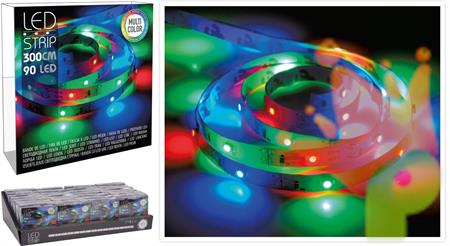 STRINGA 90 LED MULTICOLOR 3 MT