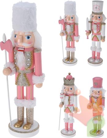 SCHIACCIANOCI ROSA 36 CM - 4 ASS