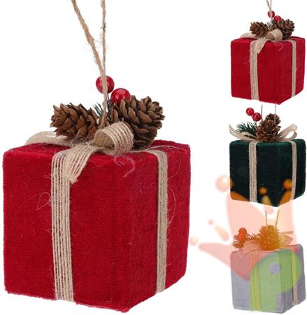 PENDENTE PACCO REGALO 21 CM - 1 PZ ASS
