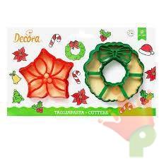 TAGLIAPASTA GHIRLANDA E STELLA DI NATALE IN PLASTICA