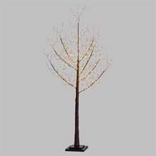 ALBERO MARRONE 180 CM LUMINOSO 600 MICROLED BIANCO CALDO