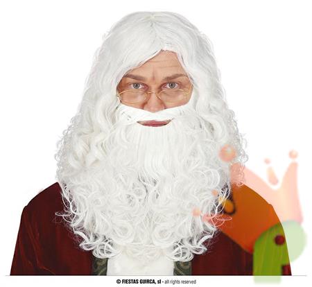 PARRUCCA CON BARBA BABBO NATALE