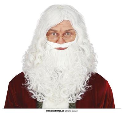 PARRUCCA CON BARBA BABBO NATALE