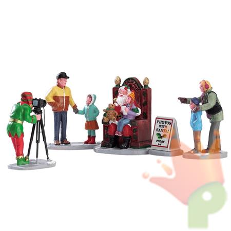 FOTO CON BABBO NATALE SET 5 PZ
