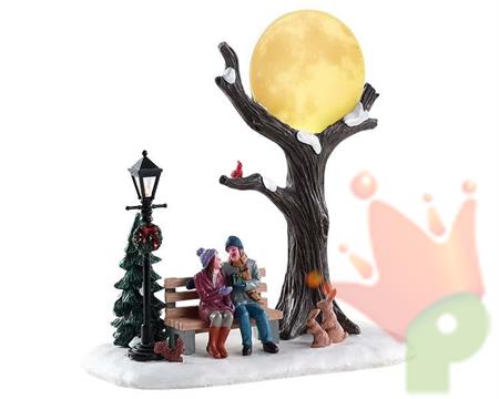 FIGURA PER VILLAGGIO DI NATALE CHRISTMAS MOON