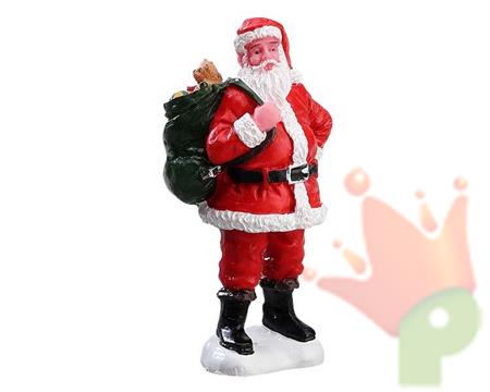 FIGURA BABBO NATALE PER VILLAGGIO NATALIZIO 6,7x3,5x3 cm