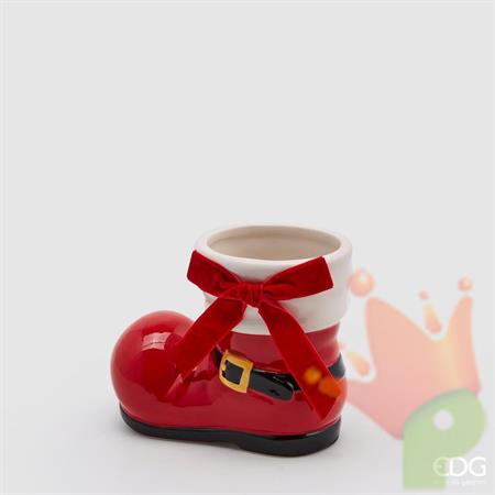 VASO BABBO NATALE SCARPONE 13X8X16 CM